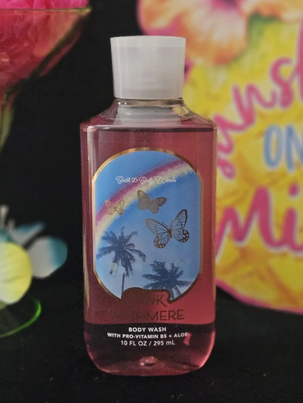 NWT Bath & Body Works Pink Cashmere Body Wash - Pink & Blue